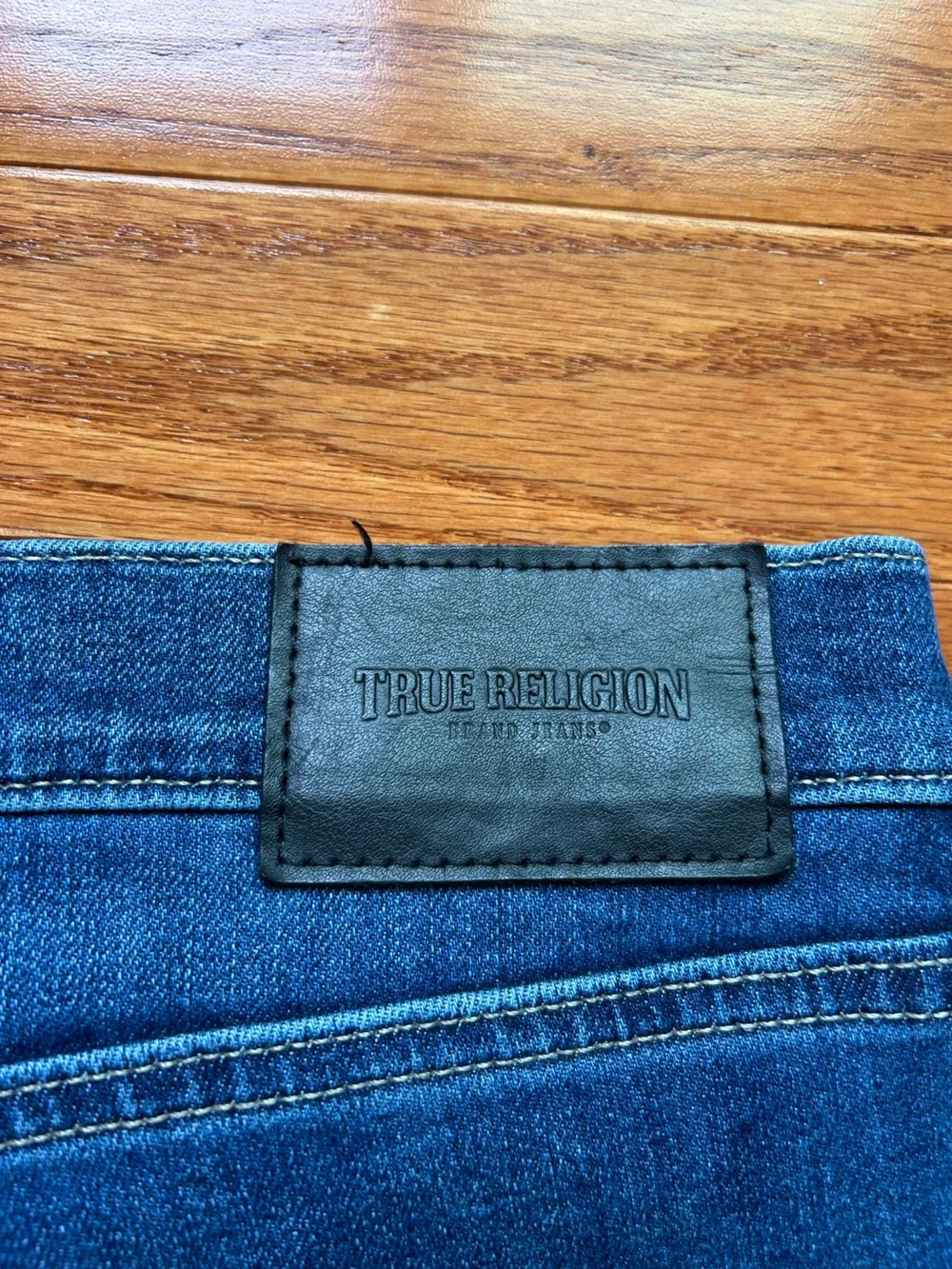 Men’s True Religion Rocco Relaxed Skinny Jeans Dark Wash Size 38
